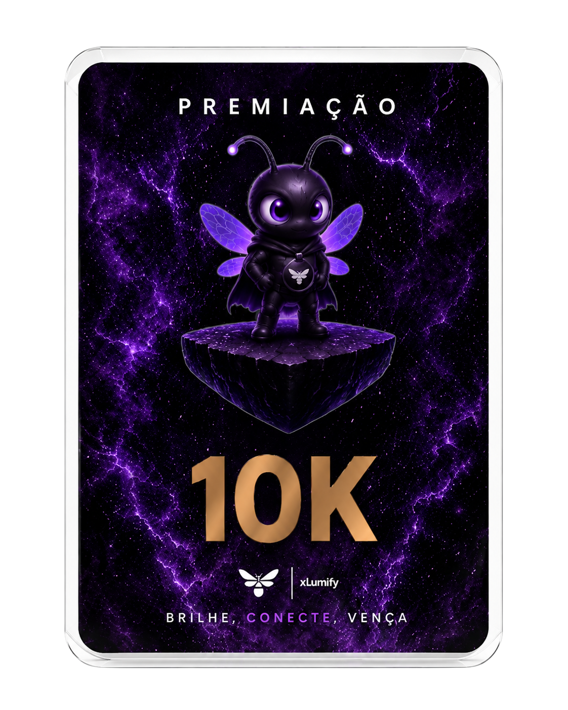 Placa de premiação de 10 mil